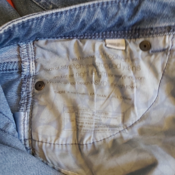 J. JILL | Women's Straight Leg Crops Denim Jeans Blue Size 4 - Picture 12 of 13